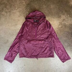 Vintage 90s Jaguar burgundy windbreaker jacket Women's Size M